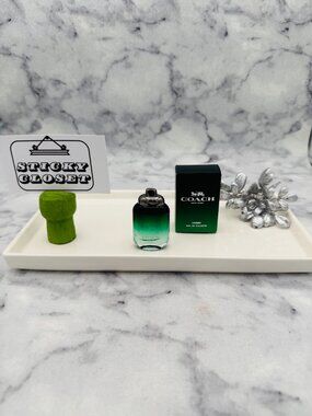 Coach Green EDT,Vivid Refreshing Woody Kiwi Bergamot-Mini 4.5ml,0.15oz-BOXED-NEW